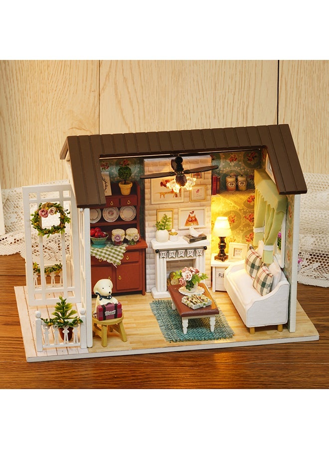 بيت خشبي 3D للألعاب يمكنك تركيبه بنفسك3D DIY اللعب البيت الخشبي اليدوية بناء نموذج البيت - Image 3