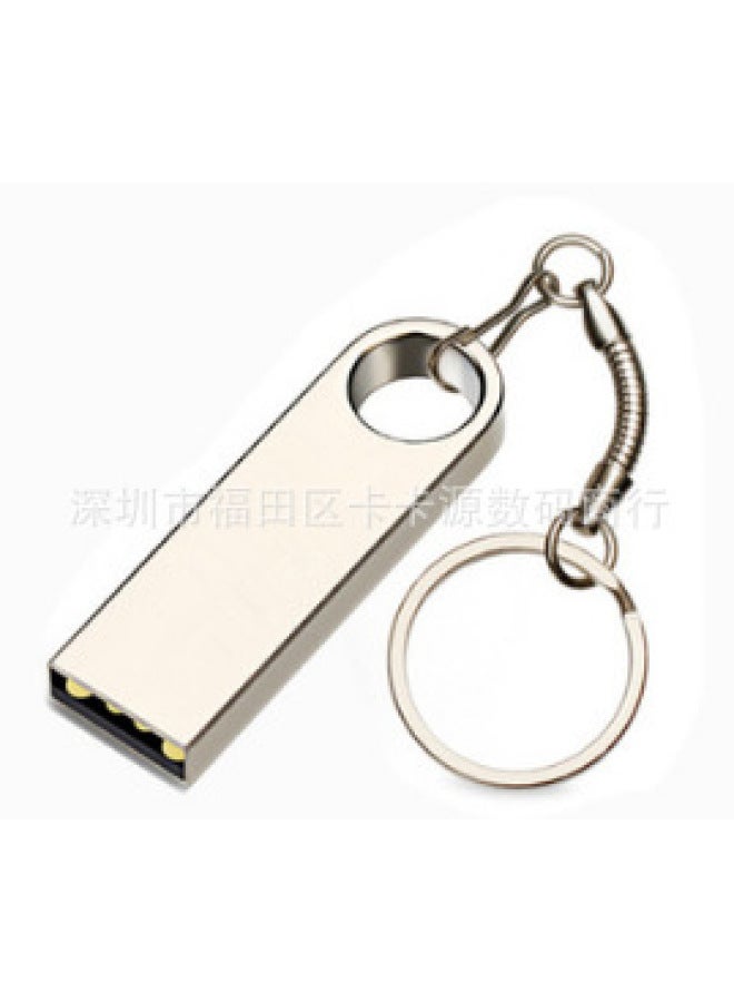 Loquat Usb3.0 8gb Fatty 16gb 32gb Key Ring Tiger 128gb 512gb Upgrade Expansion Usb Flash Drive 1tb 2tb-Color:E9 Silver Belt Key Chain-Capacity:64G-512GB  - Image 1