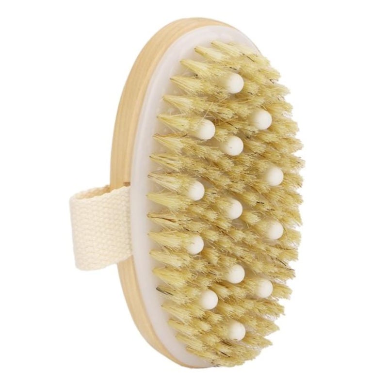 Allure Wooden Bathing Brush Natural Bristle Body Brush BB02 - Image 1