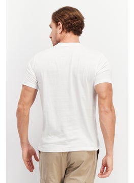 Tailored Recreation Men Crew Neck Short Sleeve Graphic Print T-Shirt, White  - Image 2