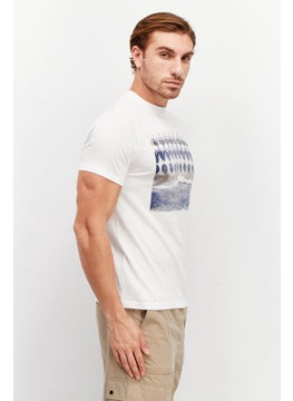 Tailored Recreation Men Crew Neck Short Sleeve Graphic Print T-Shirt, White  - Image 1