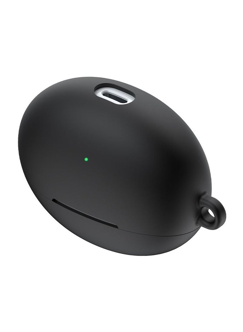 Silicone Case Cover for Huawei FreeBuds 4 with Carabiner and Charging Port Accessibility anti shock, full protection - Image 2