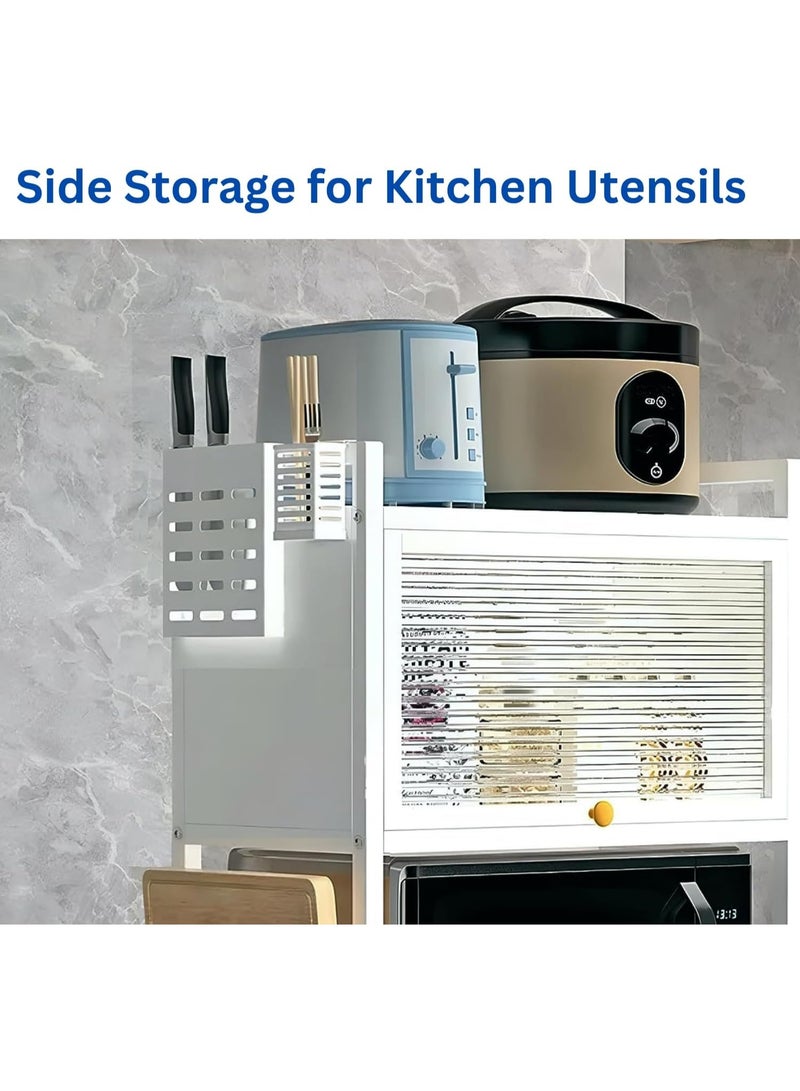 In-House Space Saving Microwave Oven Shelf DR-8936 – Multi-Tier Kitchen Organizer Rack with Modern Design, Suitable for Microwave, Rice Cooker, and Storage Items, Built for Durability and Long Lasting Use - Image 3