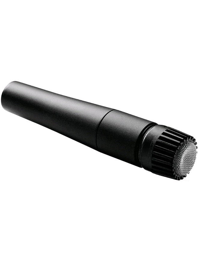 شور المحدودة ميكروفون ديناميكي SM57 Pro XLR - ميكروفون احترافي للأستوديو والأداء الحي على شكل قلب للآلات الموسيقية، وتسجيل الطبول، والإيقاع، ومضخم الآلات الموسيقية، SM57-LCE أسود - Image 3
