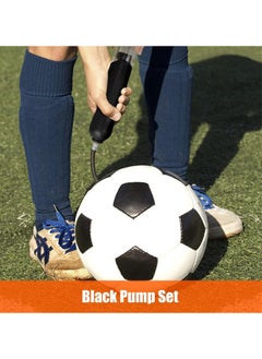 Taimi Ball Pump, Portable Dual Action Hand Air Pump for Sports, Basketball, Football, Volleyball with Needles and Nozzles, 6 Inch, Black  - Image 4