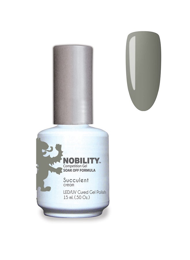 Lechat Nobility Soak Off Sea Turtle UV Led Cured Nail Polish Color Jungle Green Cream 15 ml Nbgp168