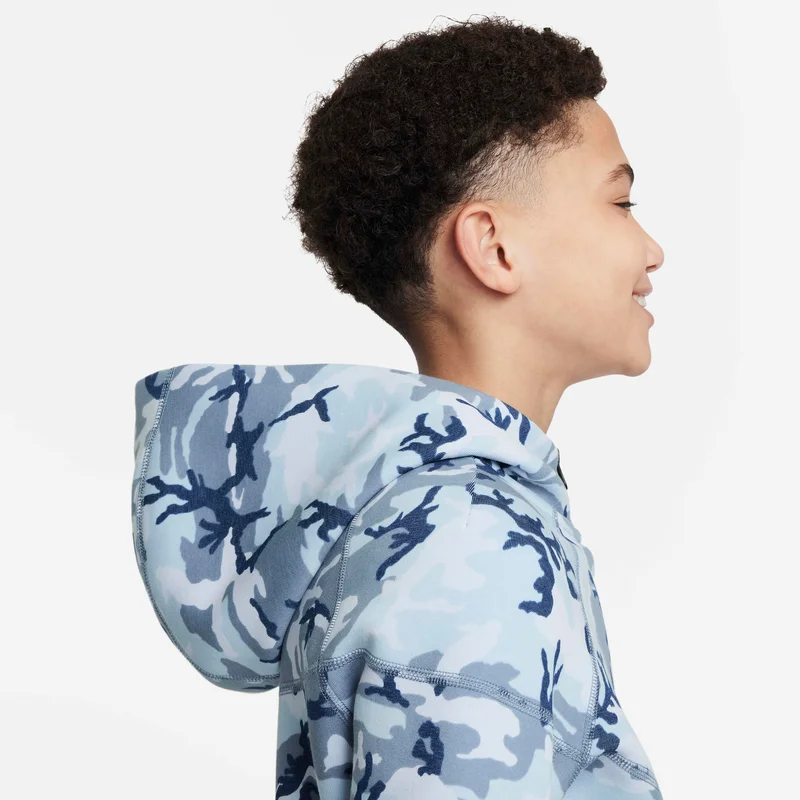 Nike Kids' Tech Fleece Camo Full-Zip Hoodie
