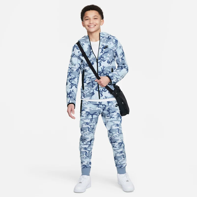 Nike Kids' Tech Fleece Camo Full-Zip Hoodie