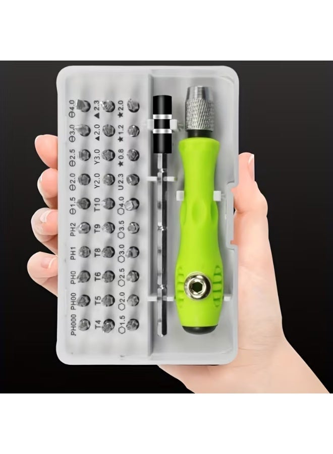 Temu 32-in-1 Precision Screwdriver Set, Multi-Bit Repair Tool Kit with 30 Screwdriver Heads, Compact Portable Set for Mobile Phones, Laptops, Computers, Electronics, Cars, Home & Professional Use - Image 5