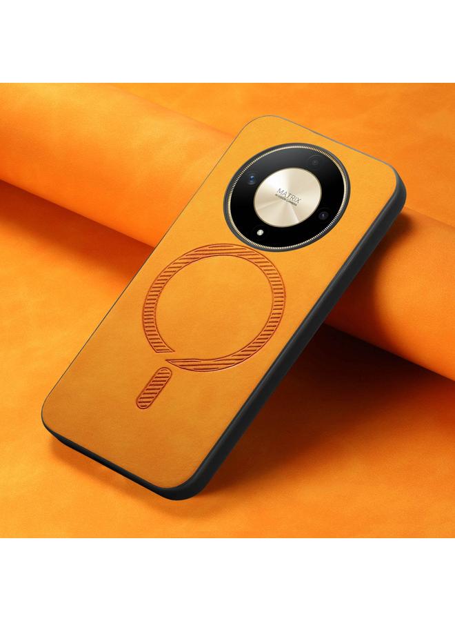 erorex Case For Honor X9b / Magic6 Lite 5G Retro Magsafe Magnetic PU Back Cover Phone Case - Image 2