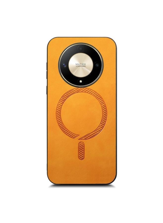 erorex Case For Honor X9b / Magic6 Lite 5G Retro Magsafe Magnetic PU Back Cover Phone Case - Image 3