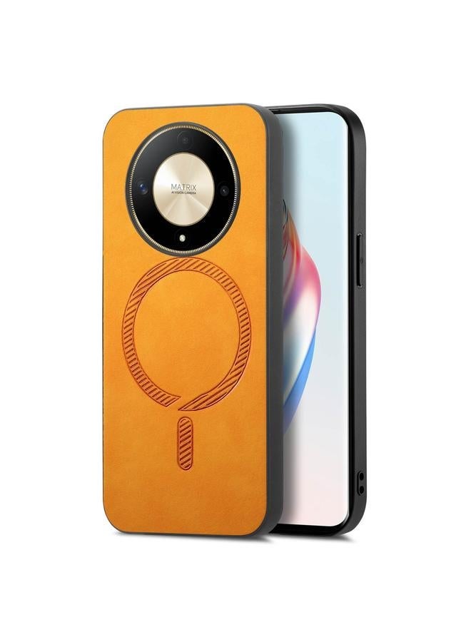 erorex Case For Honor X9b / Magic6 Lite 5G Retro Magsafe Magnetic PU Back Cover Phone Case - Image 1