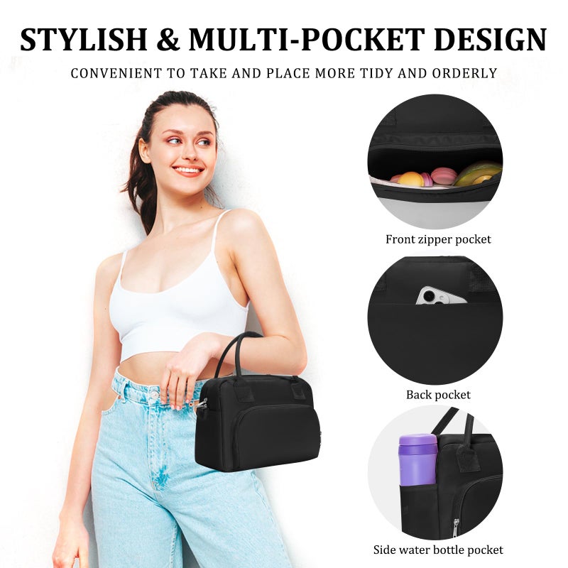 MEXS Insulated Lunch Bag for Women Men Large Reusable Lunch Box Adult Leakproof Portable Cooler Tote Bags for Work Picnic - Image 3