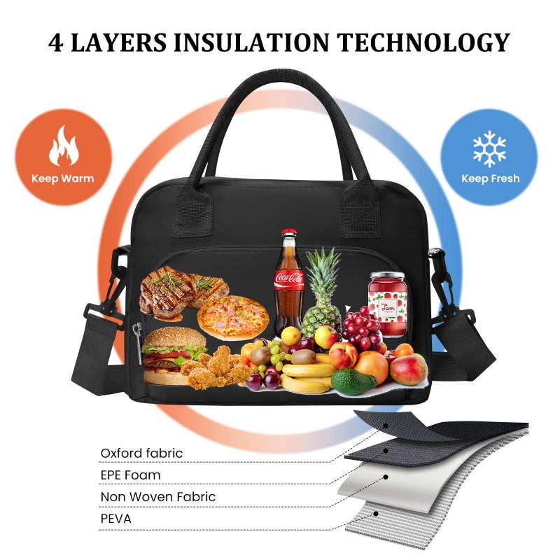 MEXS Insulated Lunch Bag for Women Men Large Reusable Lunch Box Adult Leakproof Portable Cooler Tote Bags for Work Picnic - Image 4