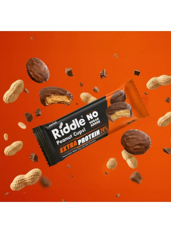 dovember Packet Riddle Peanut Butter Cups  High protein (12g) – Suitable for dieters., Sugar Free Pack 15 x 50 g - Image 4