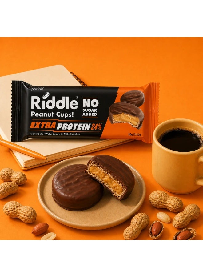 dovember Packet Riddle Peanut Butter Cups  High protein (12g) – Suitable for dieters., Sugar Free Pack 15 x 50 g - Image 5