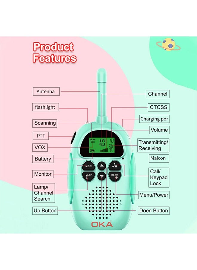 OKA - OKA 2 small portable transmitter and receiver for children and adults suitable for camping and games - Image 1