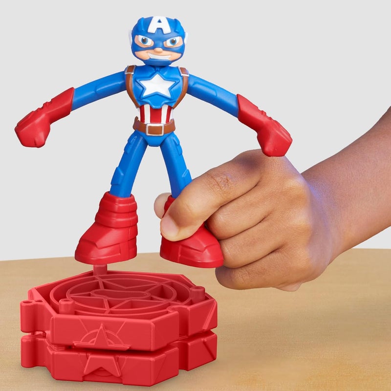 Play-Doh Marvel Captain America Stamping Shield with Bendy Action Figure - Image 5