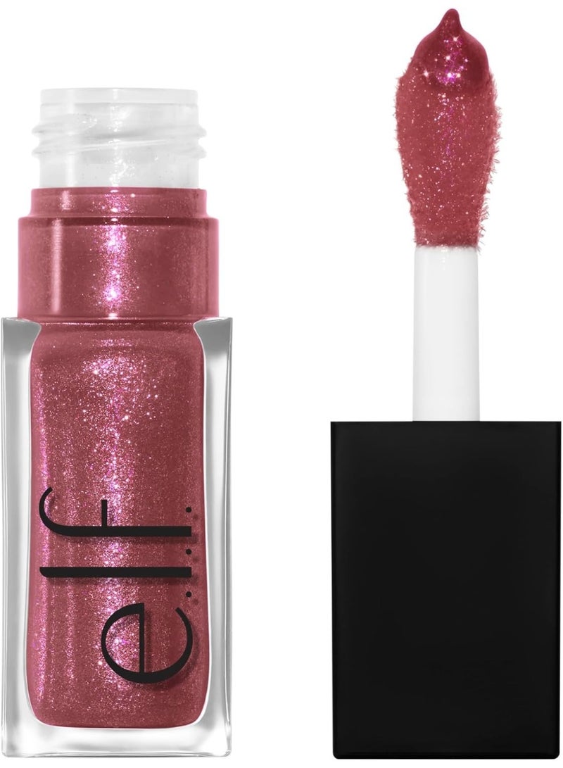 إلف زيت الشفاه المنعش والمغذي والمرطب بلمسة نهائية لامعة للغاية وطبقة شفافة من اللون، غير لزج، لون النبيذ الرائع - Image 1