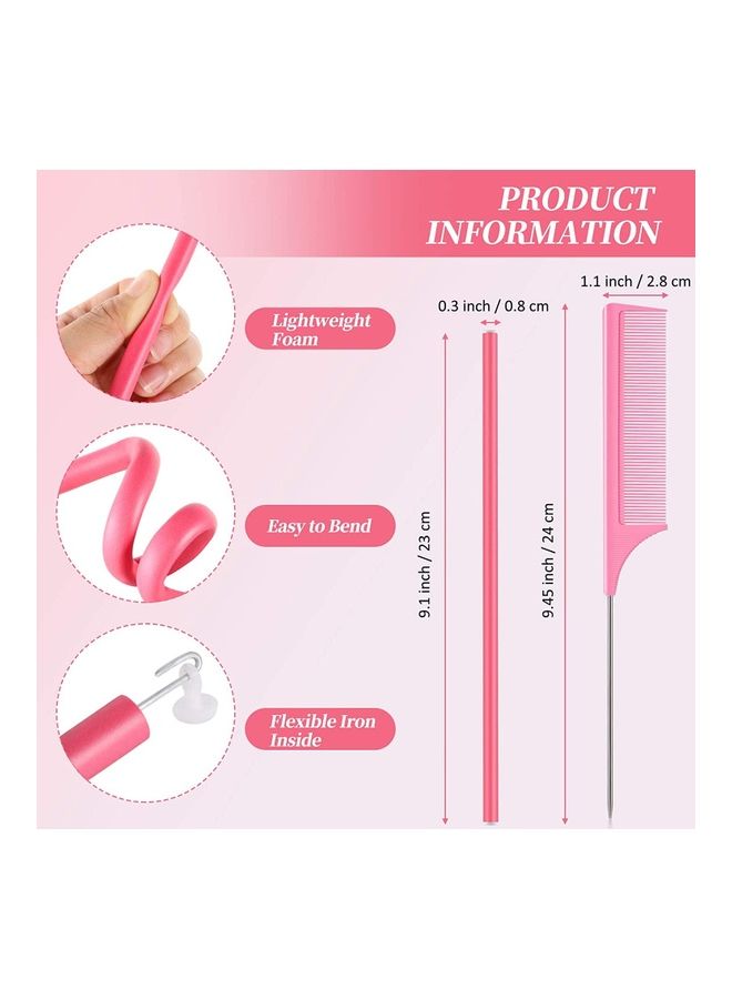 NIBEMINENT 10-Pieces Flexible Hair Rollers Multicolour - Image 2