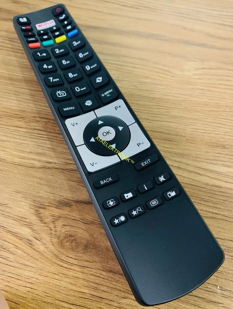 Ata Elektronik Vestel Seg Regal Finlux Nexon Lvd LED TV Television Remote - Thick Type Netflix Youtube Button
