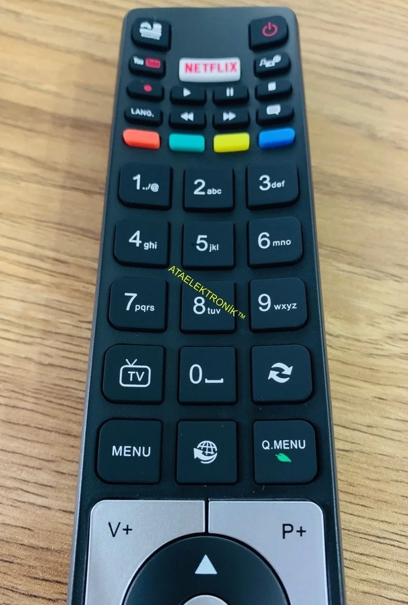 Ata Elektronik Vestel Seg Regal Finlux Nexon Lvd LED TV Television Remote - Thick Type Netflix Youtube Button