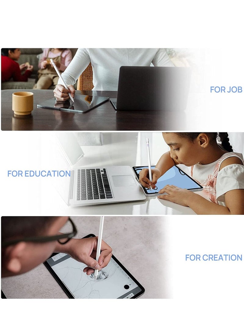 Stylus Pen Compatible with iPad, Pencil Styluses Compatible with iPad 2/3/4/5/6/7/8/9 Generation Pro 9.7/10.5/11/12.9 Air 1/2/3/4 Mini 1/2/3/4/5/6 Alternative Drawing Smart Stylist for Touch Screens