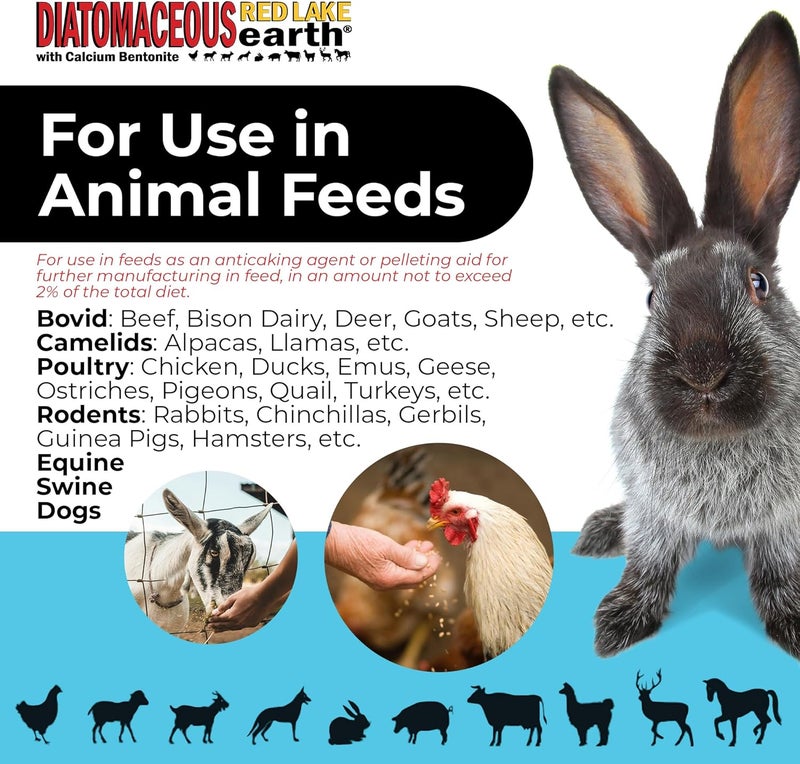 Progressive Planet Red Lake Earth Animal Feed Additive, 20lbs (Pack of 2) - Natural Diatomaceous Earth with Calcium Bentonite for Livestock - Prevents Caking, Improves Feed Flow & Maintains Fresh Feed - Image 4