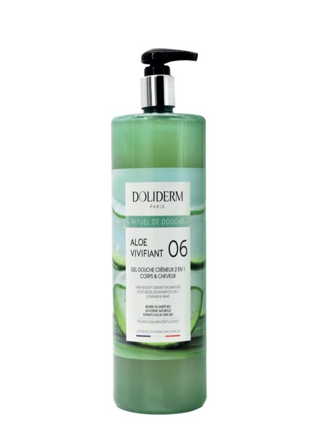 Doliderm Paris - Creamy Shower Gel, 33.8 Fl Oz (Aloe Invigorating) - Image 1