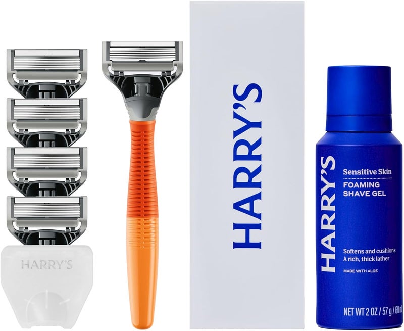 Harry's Men's Razor Set with Shave Gel and Blade Refills - Image 1