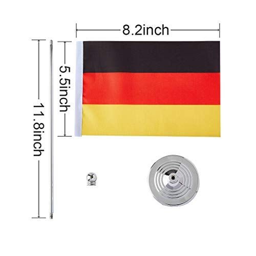 mflagperft Germany Flag German Flags, Small Mini German Desk Flag, Used for Table Office Classroom Home Patriotic Events Decorations - Image 2