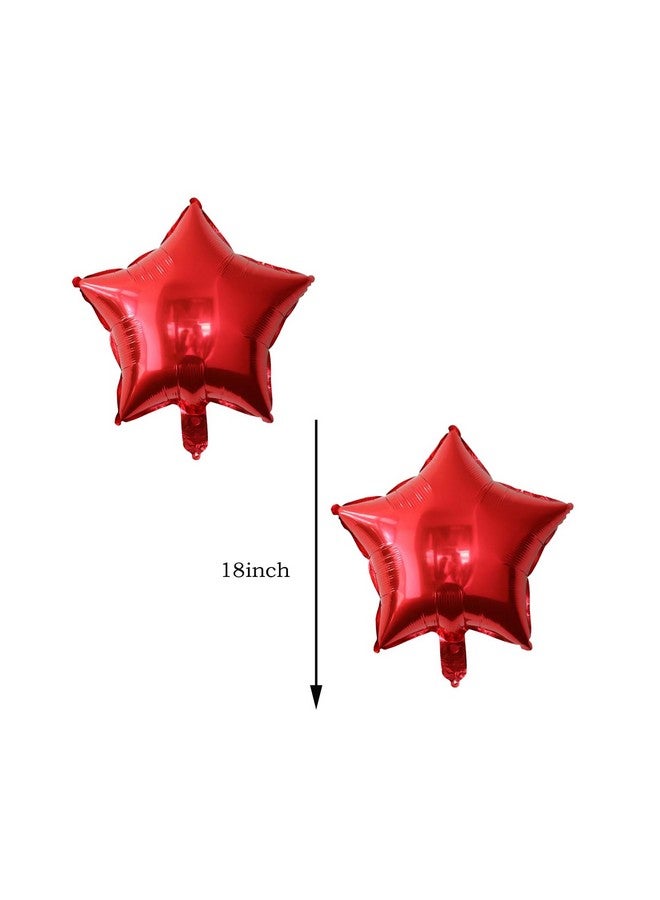 DYT 8PCS Watermelon Foil Balloons, Summer Party & Baby Shower Decorations, Red & Green 18 Inch Star Balloons, Reusable & Floatable, Ideal for Unisex Children - Image 3