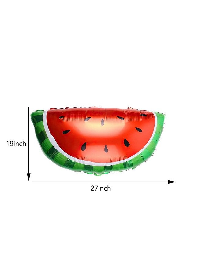 DYT 8PCS Watermelon Foil Balloons, Summer Party & Baby Shower Decorations, Red & Green 18 Inch Star Balloons, Reusable & Floatable, Ideal for Unisex Children - Image 5