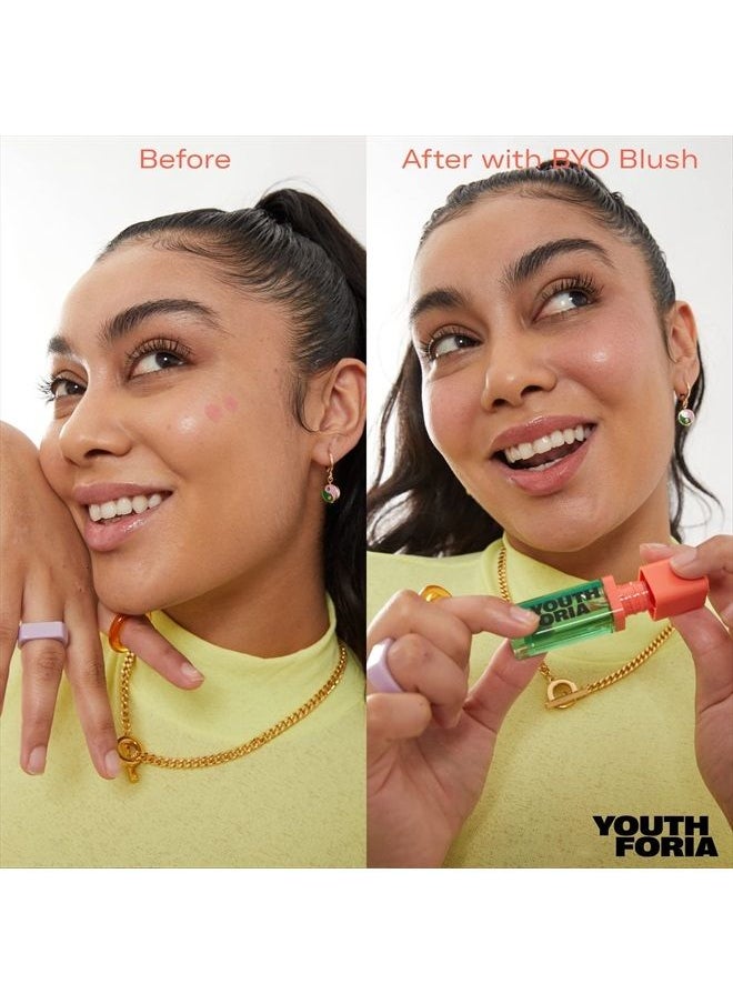 BYO Blush, Color Changing Blush Oil, Reacts To Skin's Natural pH For Your Instant Perfect Shade, Blendable Formula, Vegan & Cruelty-Free