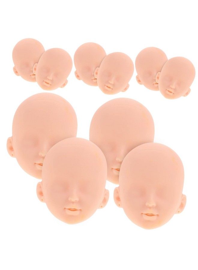 EXCEART Doll Parts 10Pcs Bjd Eye Vinyl Heads Mannequin Supplies Head Plastic Decor Accessory Re Soft Practice Diy Parts Creative Part Option Toy Up Replacing Face Hanging Handmade Doll Heads - Image 1