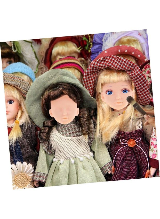 EXCEART Doll Parts 10Pcs Bjd Eye Vinyl Heads Mannequin Supplies Head Plastic Decor Accessory Re Soft Practice Diy Parts Creative Part Option Toy Up Replacing Face Hanging Handmade Doll Heads - Image 4