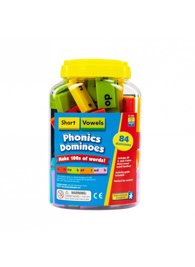 Educational Insights Phonics Dominoes Short Vowels - Manipulative for Classroom & Home, Set of 84 Dominoes in 6 Colors, Ages 6+ - pzsku/Z13EE6C3DE5AAFA1C9D1EZ/45/_/1732281867/3378246c-1971-4235-b76e-28ccf2213aeb