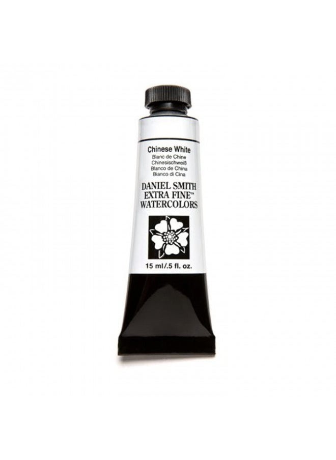 Daniel Smith DANIEL SMITH 284600023 Extra Fine Watercolor 15ml Paint Tube, Chinese White, 0.5 Fl Oz (Pack of 1)  - Image 1