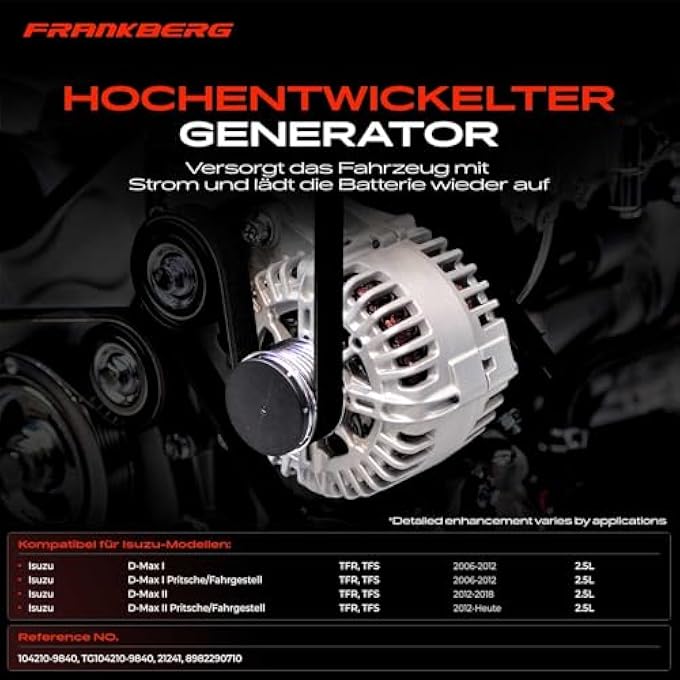 Frankberg Alternator TG104210-9840 - Image 3
