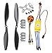 abcGoodefg 1000KV RC Brushless Motor A2212 13T with 30A Brushless ESC 1045 Propeller CW CCW Accessories Kit Mount for RC Plane F450 550 Quadcopter - Image 2