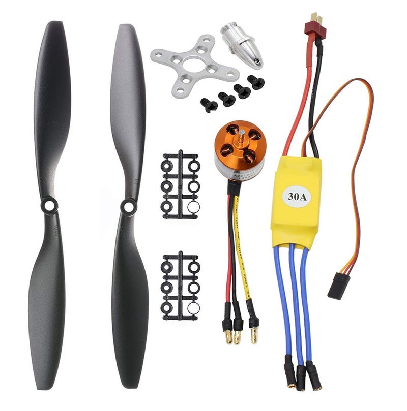 abcGoodefg 1000KV RC Brushless Motor A2212 13T with 30A Brushless ESC 1045 Propeller CW CCW Accessories Kit Mount for RC Plane F450 550 Quadcopter - Image 3