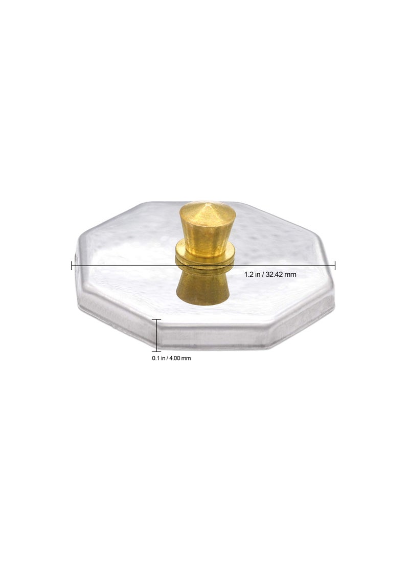Generic - 4-Piece Glass Crystal Dappen Dish Set with Stainless Steel Lid - Essential Nail Art Tool for Acrylic Nails, Dip Powder, Monomer, and Nail Polish Remover. Perfect for Professionals and DIY Enthusiasts. - Image 1