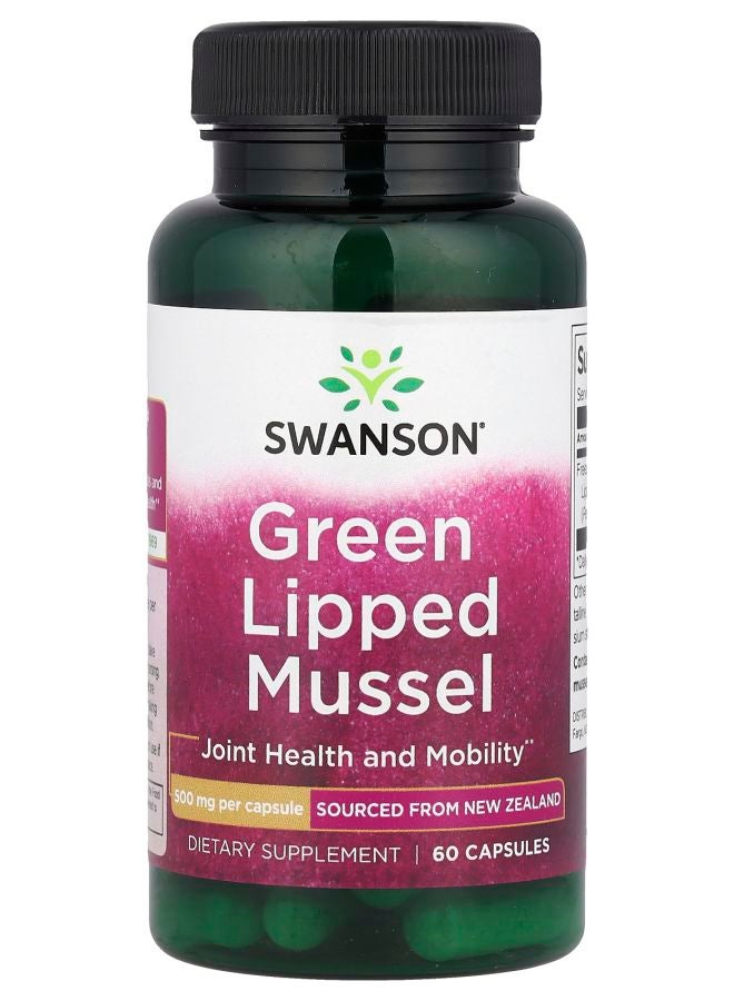Green Lipped Mussel 500 mg 60 Capsules