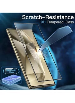 Generic Lito Tempered Glass Screen Protector Full Glue Edge to Edge 9H Hardness Anti Fingerprint Scratch Resistance Glass (Fingerprint work) For Samsung Galaxy S25 Ultra  - Image 3