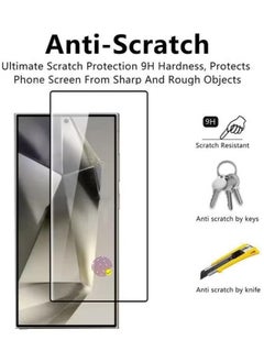 Generic Lito Tempered Glass Screen Protector Full Glue Edge to Edge 9H Hardness Anti Fingerprint Scratch Resistance Glass (Fingerprint work) For Samsung Galaxy S25 Ultra  - Image 5