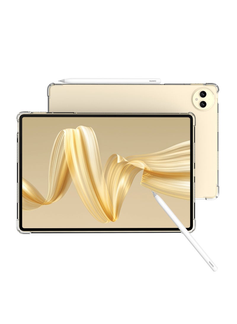 عام غطاء حماية لـ Huawei MatePad Pro بحجم 12.2 بوصة (2024)، غطاء حماية بحماية "حزام هوائي" رقيق مضاد للصدمات، غطاء ناعم TPU شفاف. - Image 3