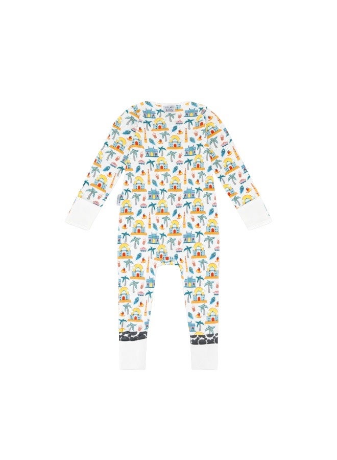 Lullaby Bloom Premium 100% Certified Organic Cotton Baby Essential Infant Sleepsuit Romper for Baby Girls and Boys Unisex India - 6-9 Months - Image 3