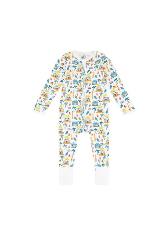 Lullaby Bloom Premium 100% Certified Organic Cotton Baby Essential Infant Sleepsuit Romper for Baby Girls and Boys Unisex India - 6-9 Months - Image 2