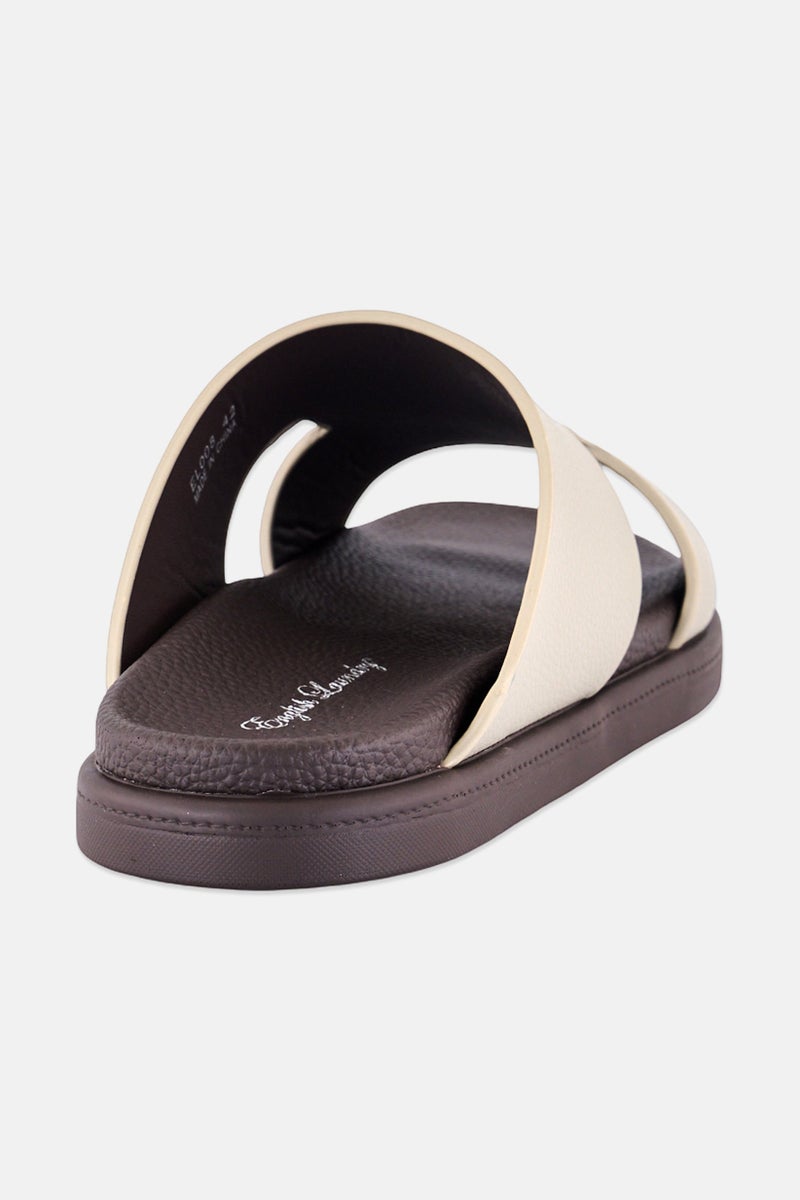 English Laundry Men Slip On Arabic Sandals, Dark Khaki - Image 3