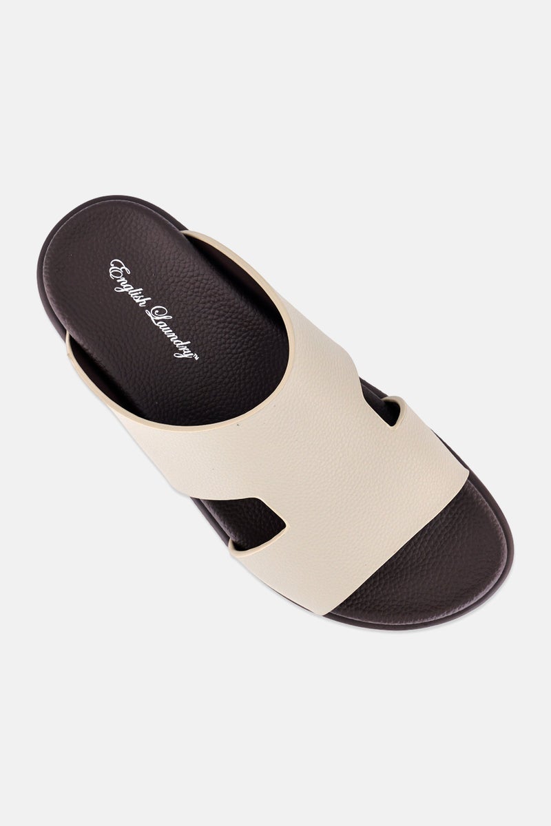 English Laundry Men Slip On Arabic Sandals, Dark Khaki - Image 4